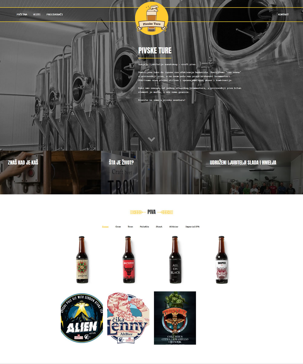 Custom PHP CMS for Beer lovers