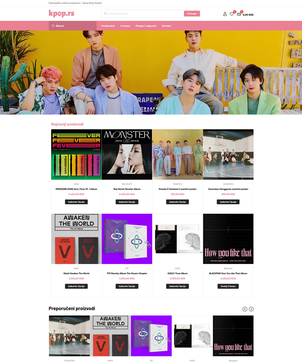 Kpop Ecommerce with WordPress and WooCommerce